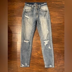 Kancan Curvy Estillo Skinny Distressed Jeans Size 5/26